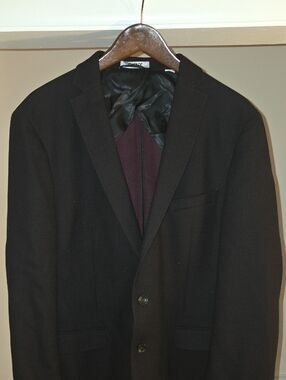DKNY Dark Red Men's Sport Coat with Subtle Texture